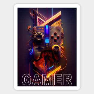 Abstract Gamer Design Magnet